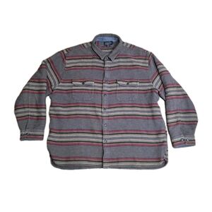 Pendleton Woolen Mills Mens Wool Layer Blend Shirt Jacket Size XXL Twin Pocket